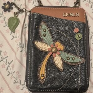 Chala Multicolor Dragonfly Crossbody Bag